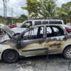 Se incendia vehículo en la Andrés Quintana Roo y la Industrial en Cancún