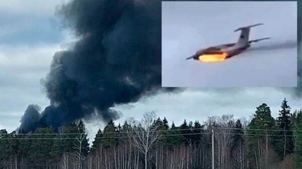 Se estrella avión militar ruso con 15 ocupantes, todos mueren