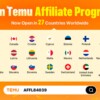 Actualizaciones del Programa de Afiliados de TEMU: ¡Hasta MX$500,000 al mes!