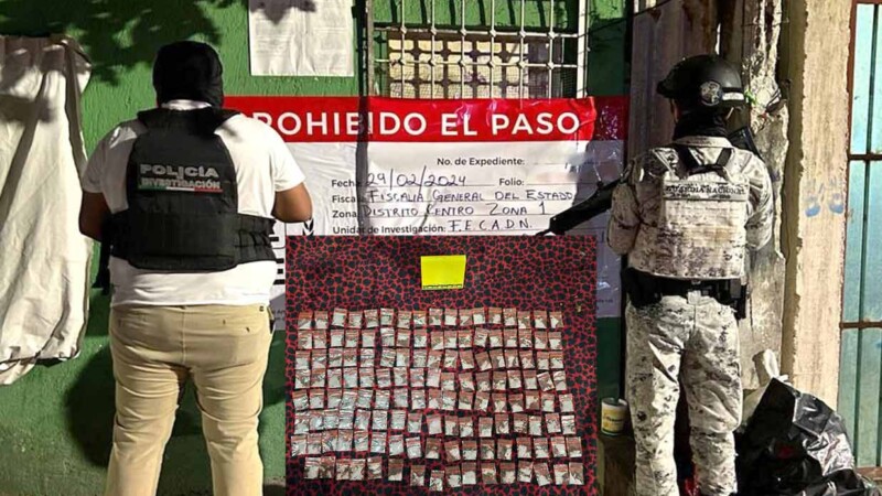 Cateos en Cancún y Playa del Carmen dejan decomiso de drogas, vehículos y cartuchos útiles