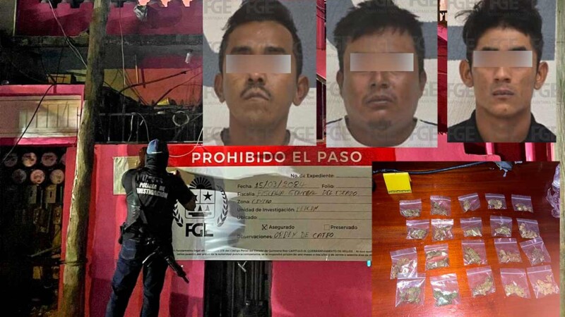 Cateos en Tulum dejan aseguramiento de drogas y armas de fuego