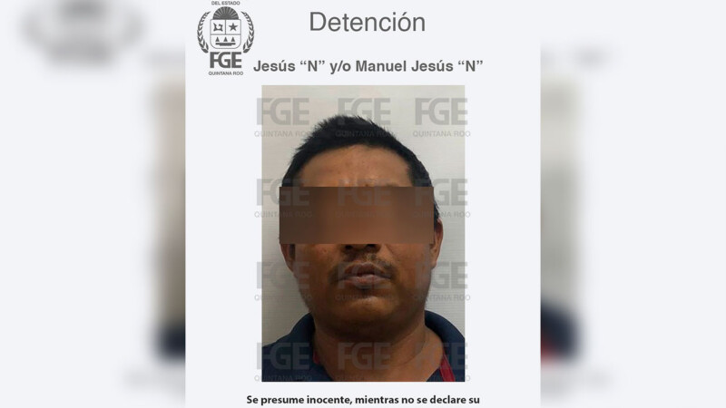 Aprehenden a presunto homicida en Cozumel