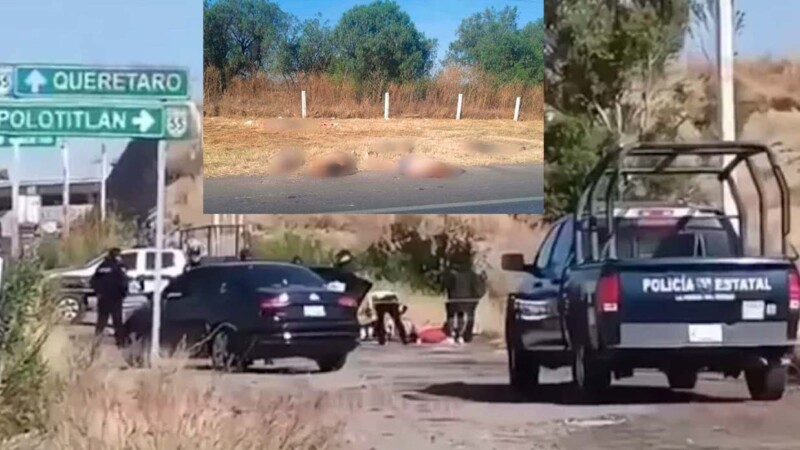 Abandonan seis cuerpos de ejecutados en carretera de Edomex