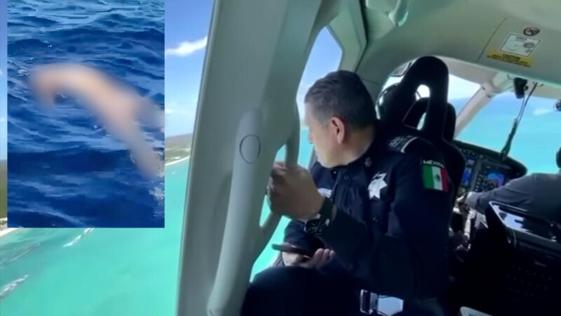 Hallan cadáver flotando en el mar frente a Playa del Carmen