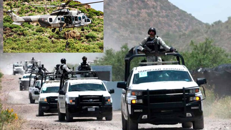 Despliegan intenso operativo en Michoacán tras ataque a militares