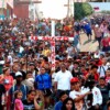 Viacrucis migrante cruza Chiapas en Viernes Santo