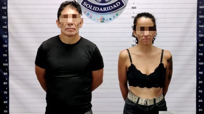 Detienen a una pareja en posesión de drogas en Playa del Carmen