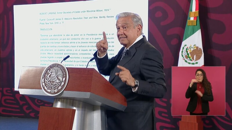 Condena AMLO prácticas injerencistas de EU