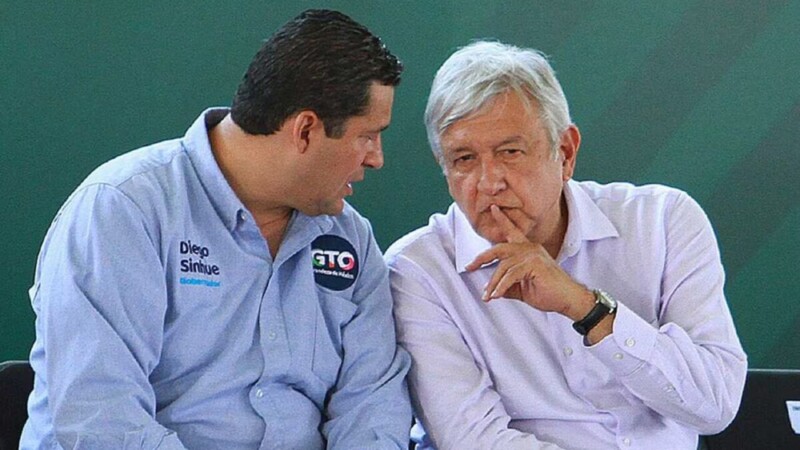 Diego Sinhue “gobierna, pero no manda” en Guanajuato: AMLO