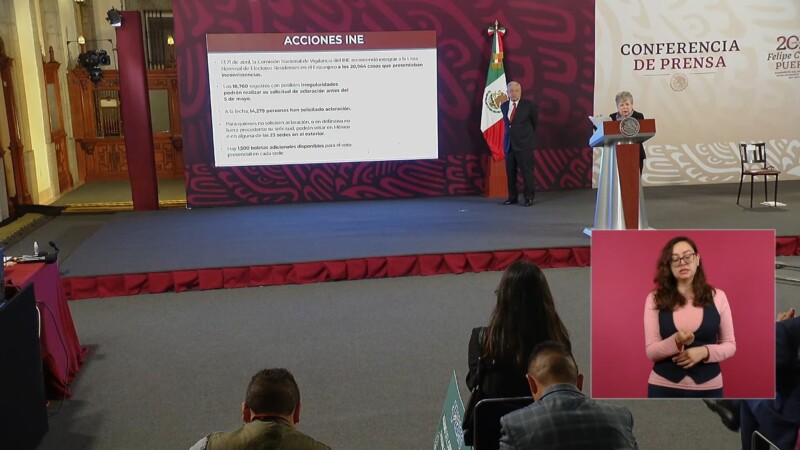 Integra INE más de 20 mil registros de migrantes