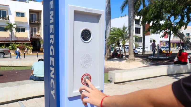 Instalan botones de pánico en Playa del Carmen