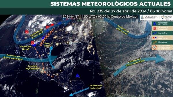 Pronóstico del clima para hoy sábado 27 de abril de 2024 en Quintana Roo