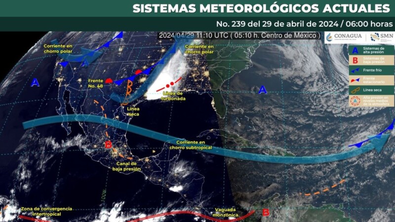 Pronóstico del clima para hoy lunes 29 de abril de 2024 en Quintana Roo