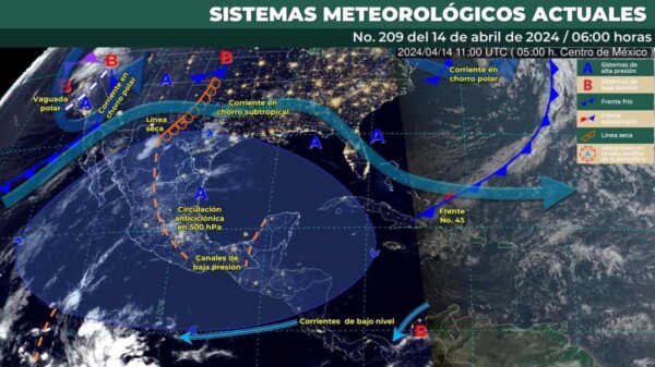 Pronóstico del clima para hoy domingo 14 de abril de 2024 en Quintana Roo