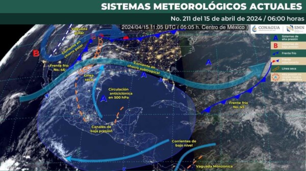 Pronóstico del clima para hoy lunes 15 de abril de 2024 en Quintana Roo