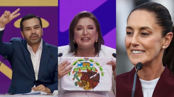 En 1er debate, dos proyectos de nación y errores del INE