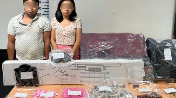 Capturan a 5 con drogas, cartuchos útiles y arma de fuego