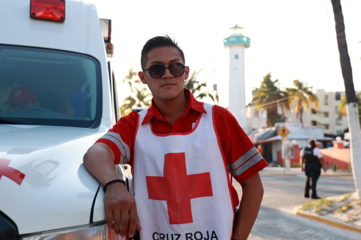 Inicia la Cruz Roja su colecta en Isla Mujeres; la finalidad es recaudar recursos para la adquisición de una nueva ambulancia.