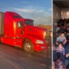 Hallan a más de 130 migrantes en el contenedor de un tráiler