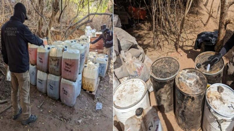 Desmantela la Sedena dos narcolaboratorios en Sinaloa