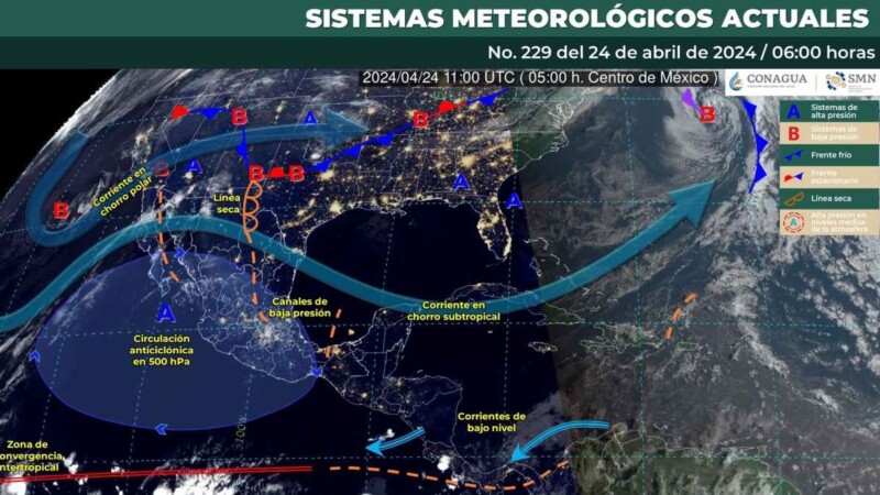 Pronóstico del clima para hoy miércoles 24 de abril de 2024 en Quintana Roo
