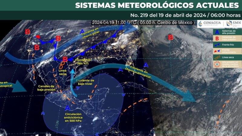 Pronóstico del clima para hoy viernes 19 de abril de 2024 en Quintana Roo