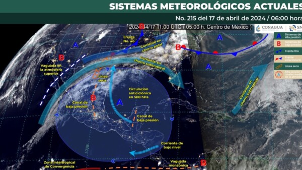Pronóstico del clima para hoy miércoles 17 de abril de 2024 en Quintana Roo