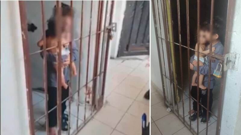 Rescatan a niños encerrados por sus padres en una vivienda.