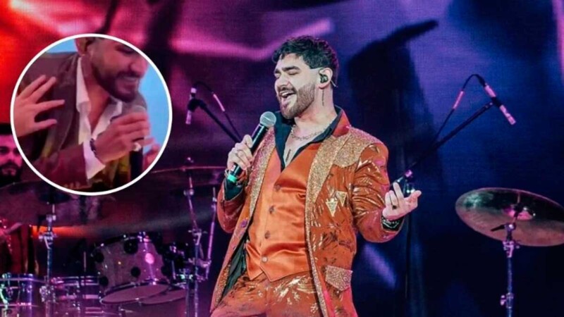 Vocalista de Banda El Recodo sufre acoso de una fan durante concierto
