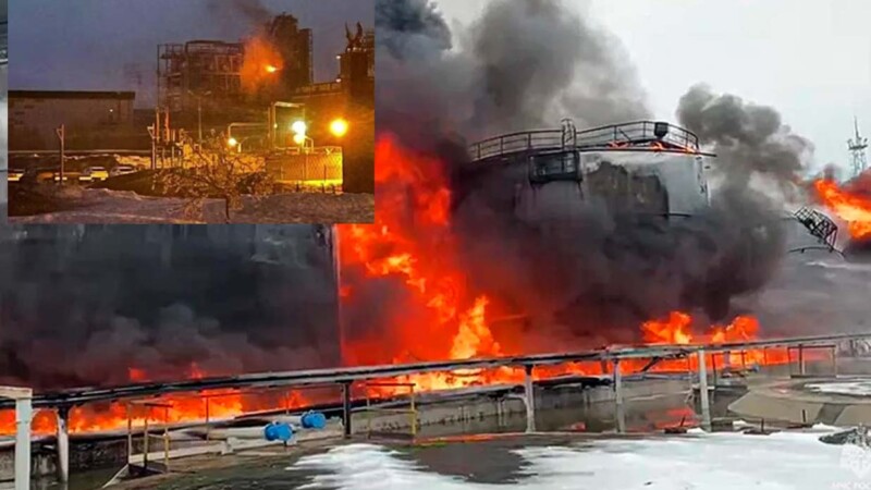 Ucrania ataca con drones refinería y fábrica en Rusia