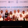 Autoridades municipales asisten a reunión de coordinación ante la próxima temporada de lluvias y ciclones