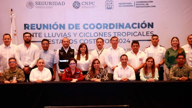 Autoridades municipales asisten a reunión de coordinación ante la próxima temporada de lluvias y ciclones