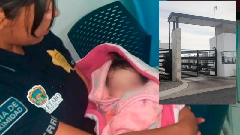 Abandonan a bebé en caseta de vigilancia de Querétaro