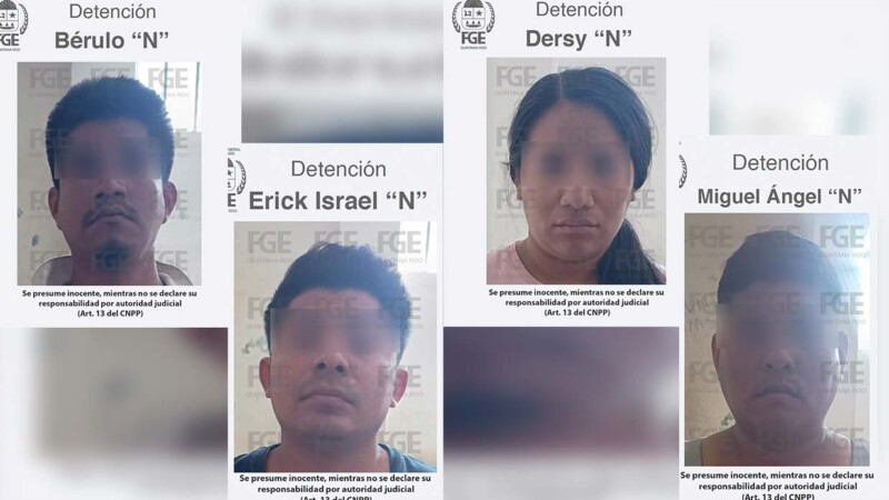 Detienen en Cancún a cuatro sujetos por presunto encubrimiento