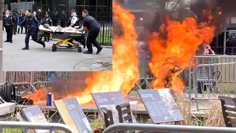 Tras horas de agonía, fallece hombre que se inmoló en Nueva York