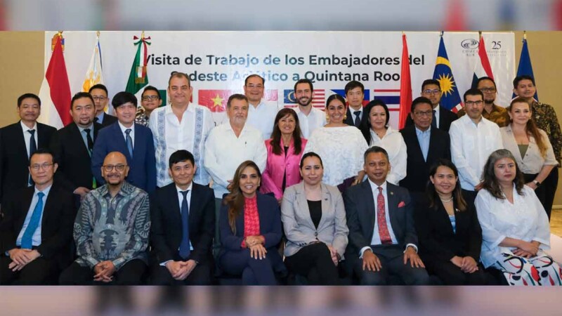 Embajadores del Sudeste Asiático exploran áreas de negocios en Quintana Roo