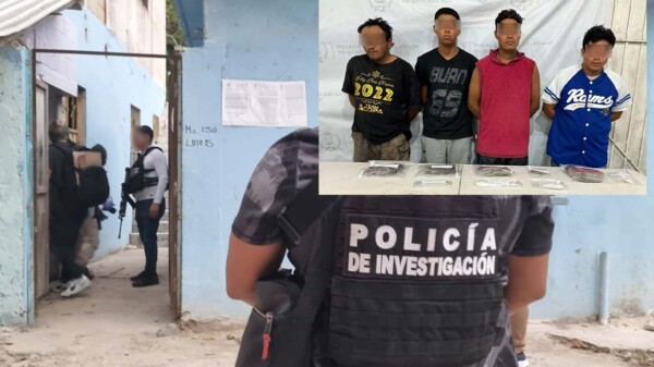 Capturan en Cancún a seis presuntos narcomenudistas