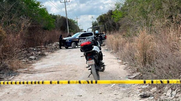 Localizan restos humanos calcinados en predio de Cancún