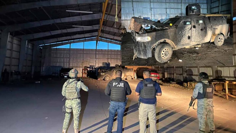 Desmantelan en Sonora taller clandestino de blindados artesanales