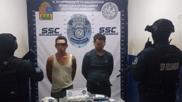 Playa del Carmen: detienen a dos presuntos narcomenudistas