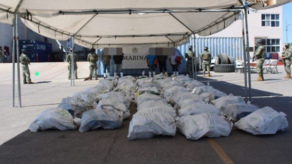 Asegura la Marina 1,800 kilogramos de clorhidrato de cocaína