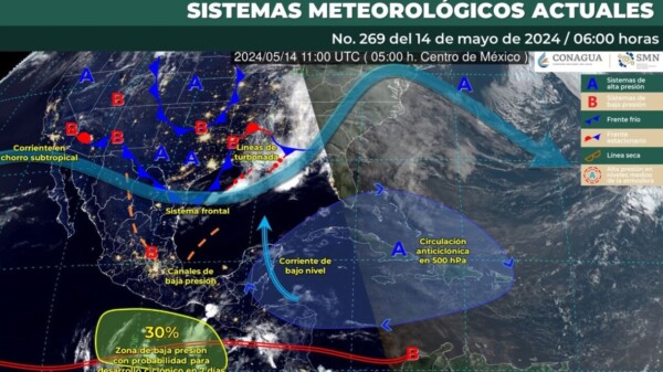 Pronóstico del clima para hoy martes 14 de mayo 2024 en Quintana Roo