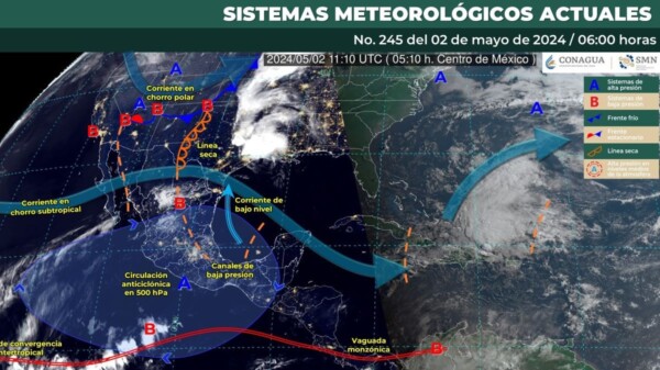 Pronóstico del clima para hoy jueves 2 de mayo 2024 en Quintana Roo