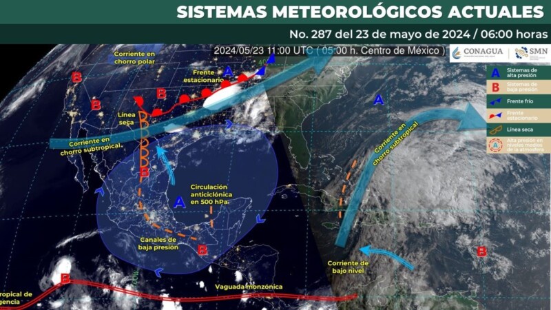 Pronóstico del clima para hoy jueves 23 de mayo 2024 en Quintana Roo