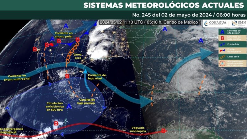 Pronóstico del clima para hoy jueves 2 de mayo 2024 en Quintana Roo