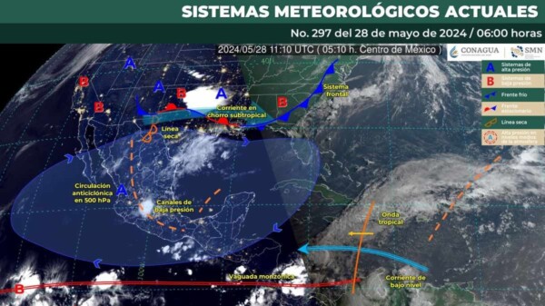 Pronóstico del clima para hoy martes 28 de mayo 2024 en Quintana Roo