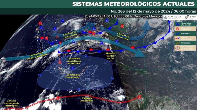 Pronóstico del clima para hoy domingo 12 de mayo 2024 en Quintana Roo
