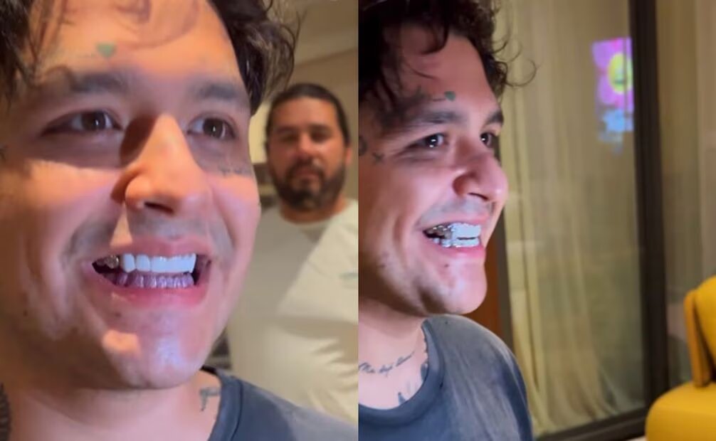 Christian Nodal se arrepiente de reemplazar algunos dientes por diamantes