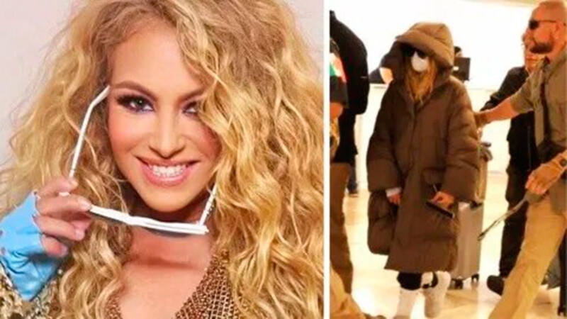 Critican a Paulina Rubio por portar chamarra invernal con clima de 39 grados