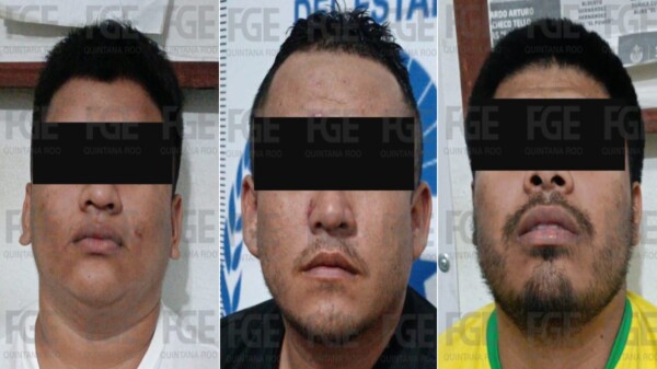 Capturan a tres sujetos más relacionados con homicidio en una plaza en Cancún